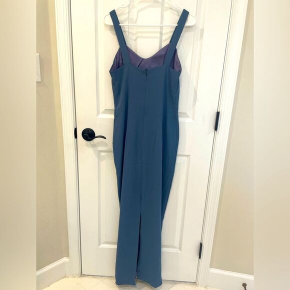 Ellie Vintage Dusty Blue Lavender Gown Sweetheart Neckline Women’s Size M - Picture 3 of 8